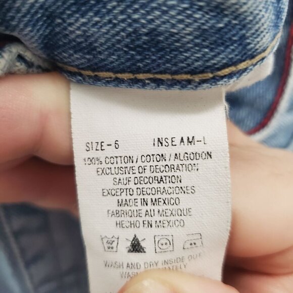 Tommy Hilfiger Women's Y2K Boyfriend Light Wash Relaxed Fit Denim Jeans Size 6 L - Picture 6 of 9